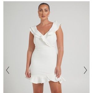 Showpo Alessandra Dress in White